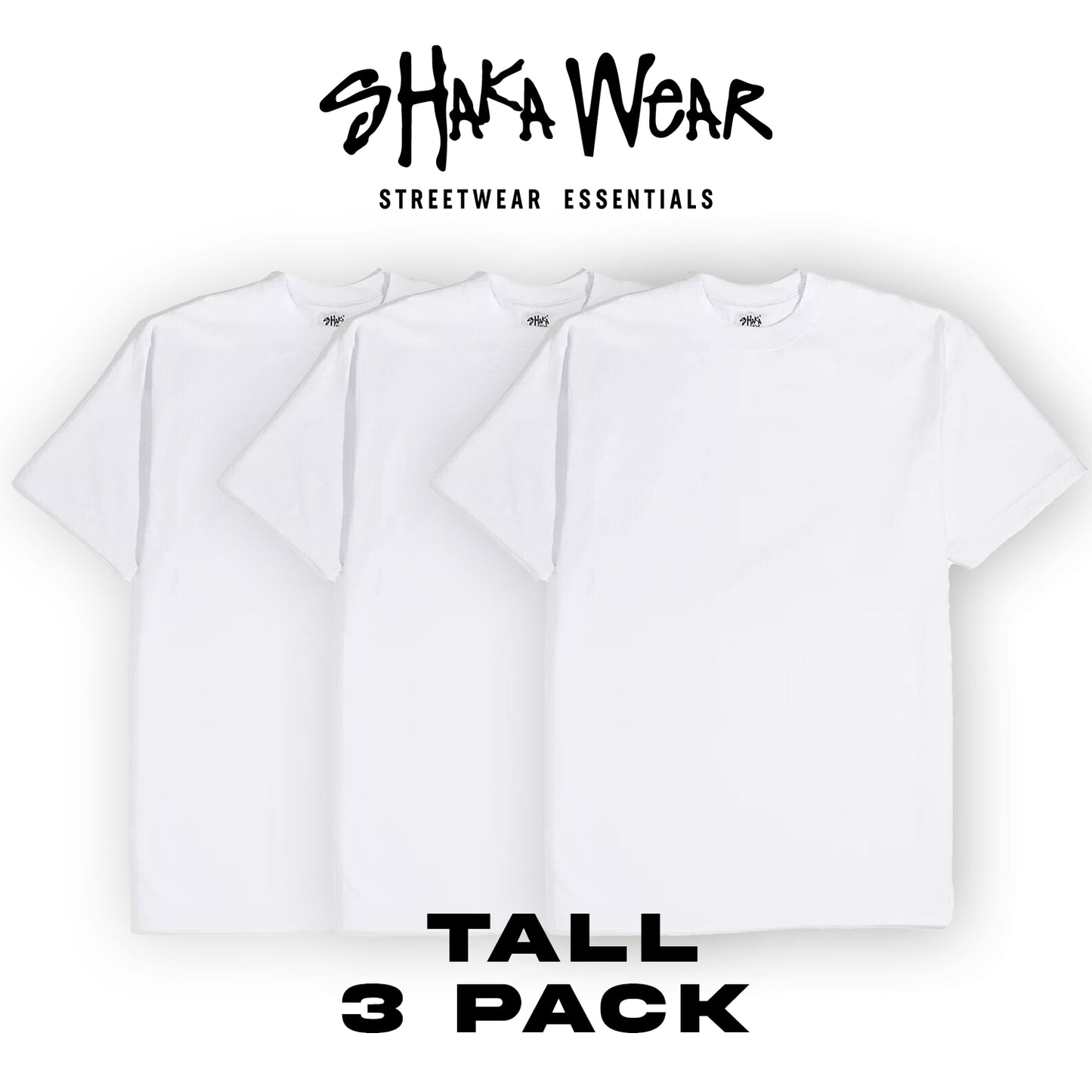 7.5 oz Shaka Wear Max Heavyweight Short Sleeve (3 Pack) Tall Size